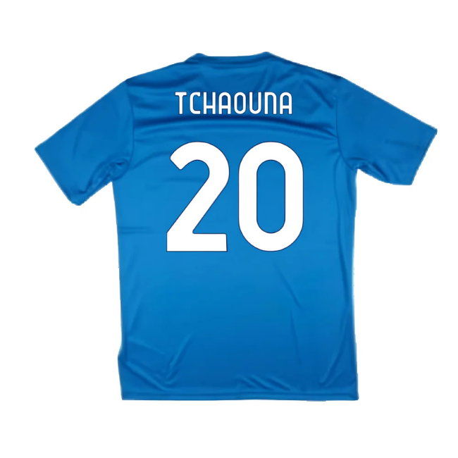 2024-2025 Lazio Graphic Training Shirt (Royal) (Tchaouna 20)