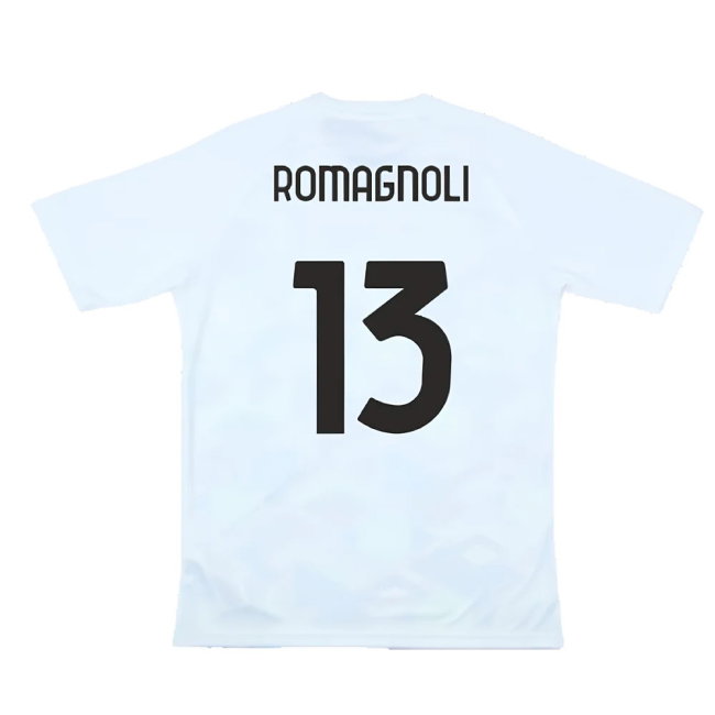 2024-2025 Lazio Pre-Match Jersey (White) (Romagnoli 13)