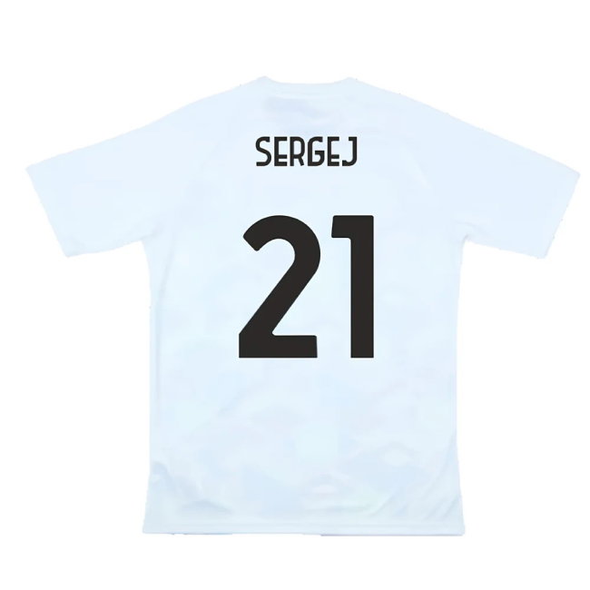 2024-2025 Lazio Pre-Match Jersey (White) (Sergej 21)