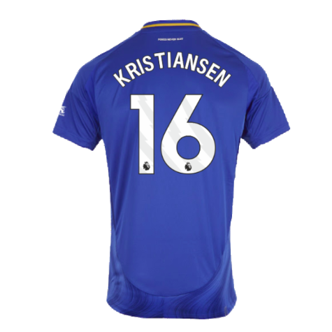 2024-2025 Leicester City Home Shirt (Kristiansen 16)