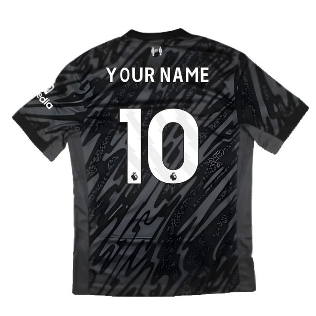 2024-2025 Liverpool Home Goalkeeper Shirt (Black) (Your Name)