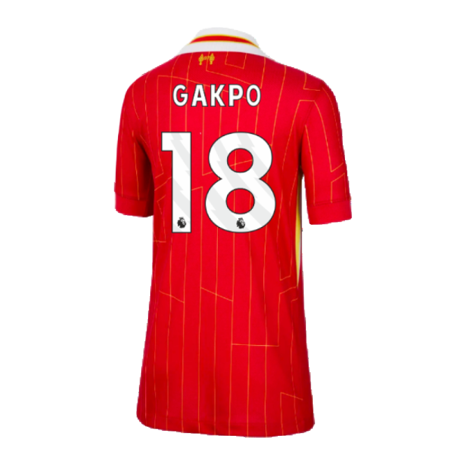 2024-2025 Liverpool Home Shirt (Kids) (Gakpo 18)