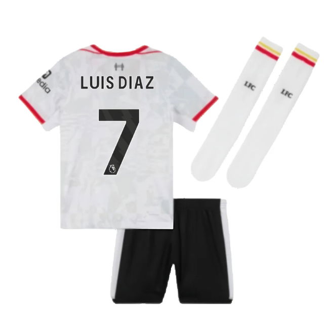 2024-2025 Liverpool Third Mini Kit (Luis Diaz 7)