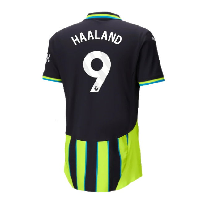 2024-2025 Man City Away Authentic Shirt w/packaging (Haaland 9)