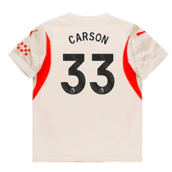 2024-2025 Man City Away Goalkeeper Shirt (Alpine Snow) (Carson 33)