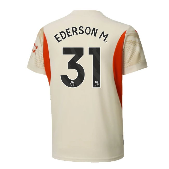 2024-2025 Man City Away Goalkeeper Shirt (Alpine Snow) - Kids (Ederson M. 31)