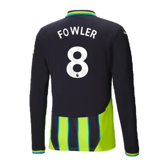 2024-2025 Man City Away Long Sleeve Shirt (Fowler 8)