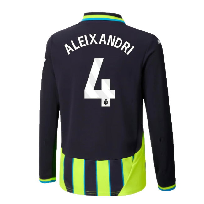 2024-2025 Man City Away Long Sleeve Shirt (Kids) (Aleixandri 4)