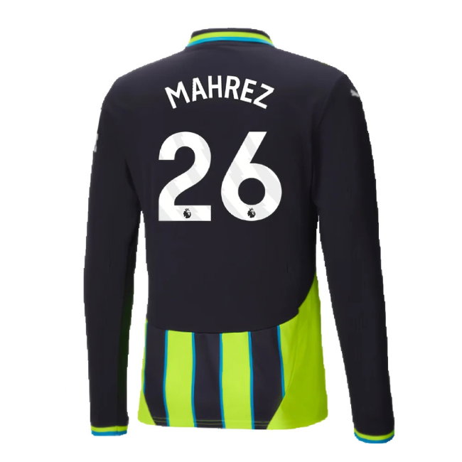 2024-2025 Man City Away Long Sleeve Shirt (Mahrez 26)
