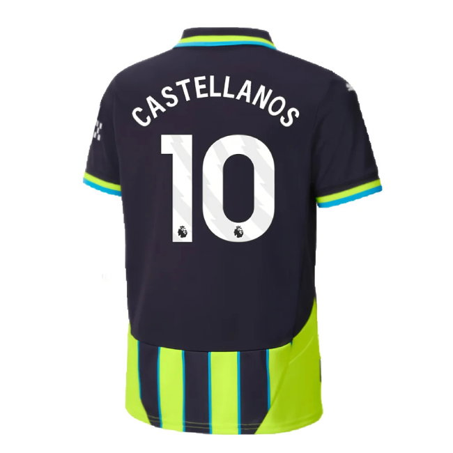 2024-2025 Man City Away Shirt (Kids) (Castellanos 10)