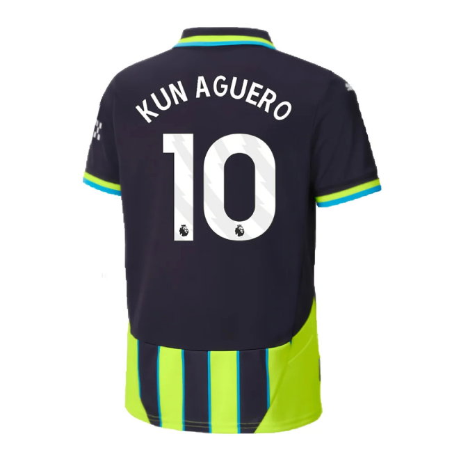2024-2025 Man City Away Shirt (Kids) (Kun Aguero 10)