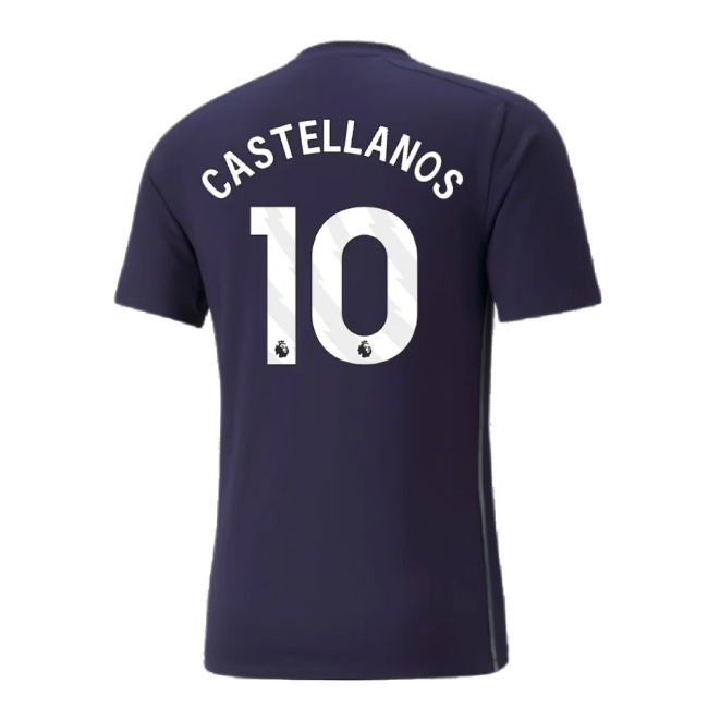 2024-2025 Man City Casuals Tee (Navy) (Castellanos 10)