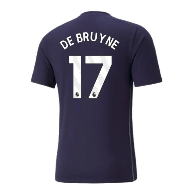 2024-2025 Man City Casuals Tee (Navy) (De Bruyne 17)