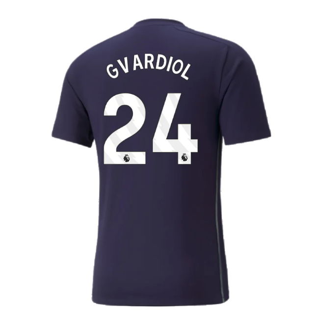 2024-2025 Man City Casuals Tee (Navy) (Gvardiol 24)