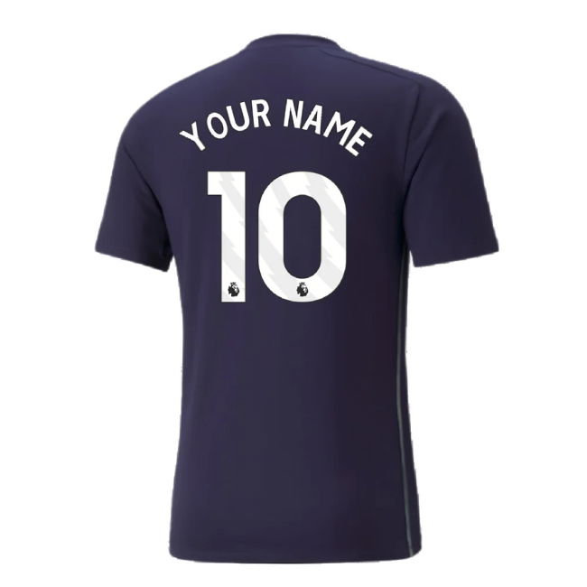 2024-2025 Man City Casuals Tee (Navy) (Your Name)