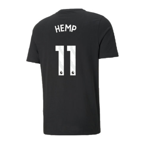 2024-2025 Man City ESS Tee (Black) - Kids (Hemp 11)