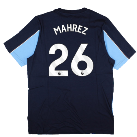 2024-2025 Man City FtblArchive Tee (Navy) (Mahrez 26)