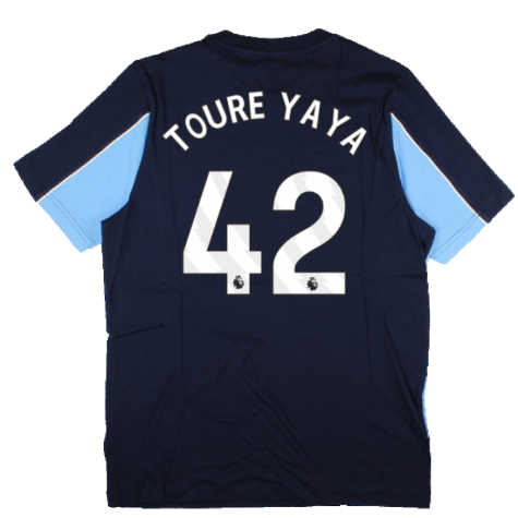 2024-2025 Man City FtblArchive Tee (Navy) (Toure Yaya 42)