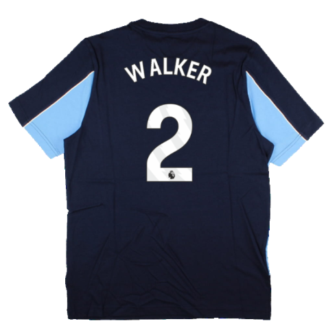 2024-2025 Man City FtblArchive Tee (Navy) (Walker 2)