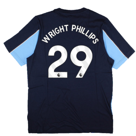 2024-2025 Man City FtblArchive Tee (Navy) (Wright Phillips 29)