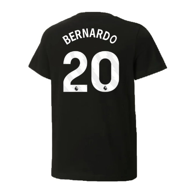 2024-2025 Man City ftblCulture Tee (Black) (Bernardo 20)