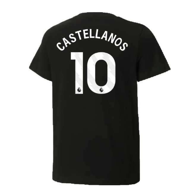 2024-2025 Man City ftblCulture Tee (Black) (Castellanos 10)