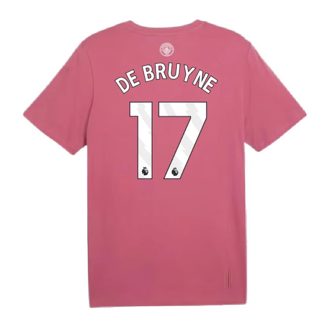 2024-2025 Man City ftblCulture Tee (Dusty Orchid) (De Bruyne 17)