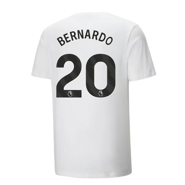 2024-2025 Man City ftblCulture Tee (White) (Bernardo 20)