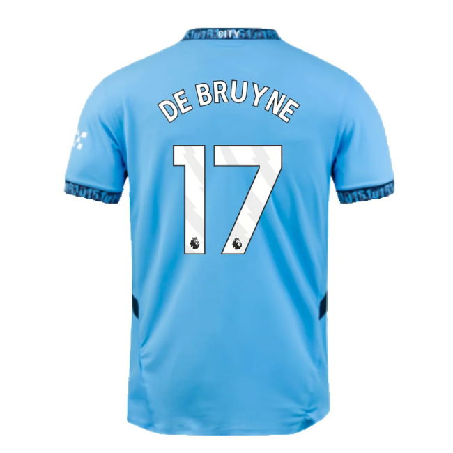 2024-2025 Man City Home Authentic Shirt (De Bruyne 17)