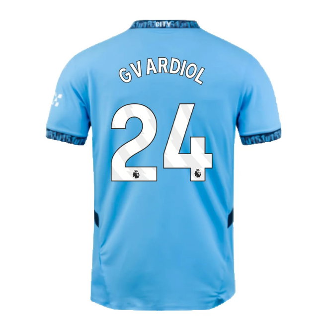 2024-2025 Man City Home Authentic Shirt (Gvardiol 24)
