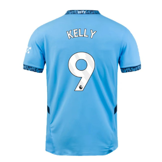 2024-2025 Man City Home Authentic Shirt (Kelly 9)