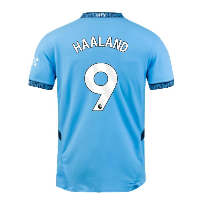 2024-2025 Man City Home Authentic Shirt with packaging (Haaland 9)