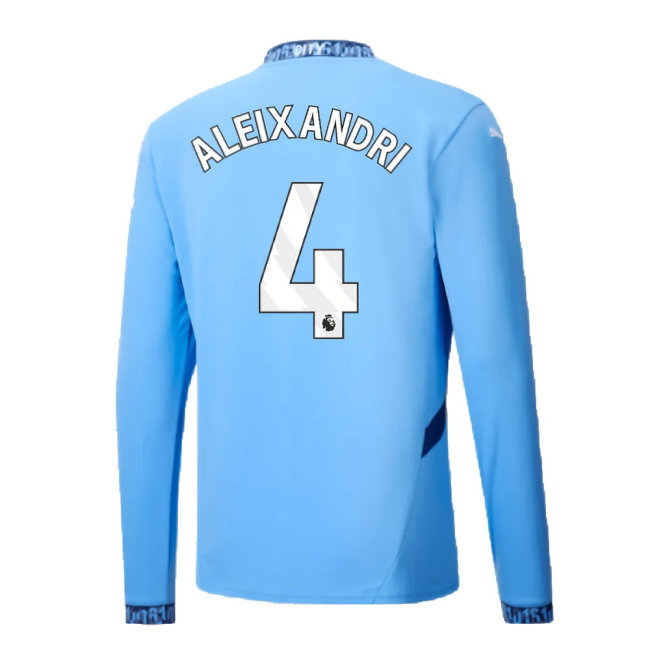 2024-2025 Man City Home Long Sleeve Shirt (Aleixandri 4)