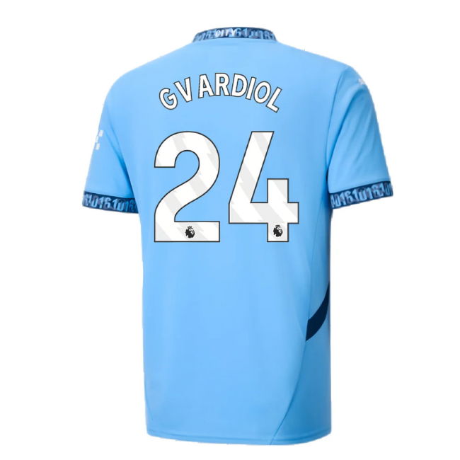 2024-2025 Man City Home Shirt (Gvardiol 24)