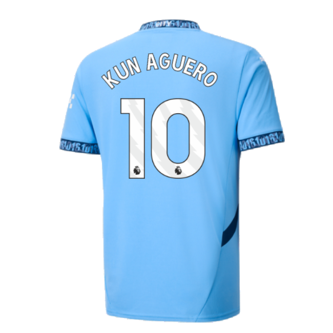 2024-2025 Man City Home Shirt (Kun Aguero 10)
