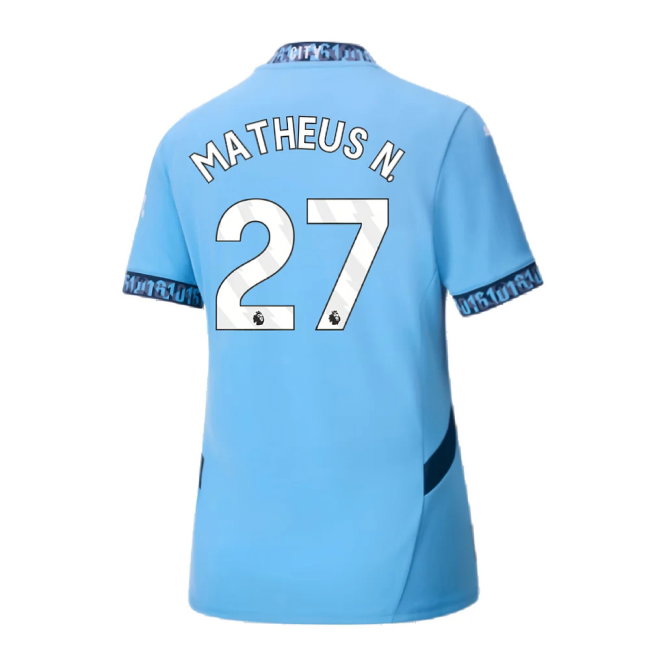 2024-2025 Man City Home Shirt (Womens) (Matheus N. 27)