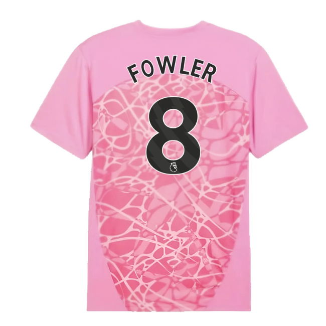 2024-2025 Man City Pre-Match Shirt (Pink) (Fowler 8)