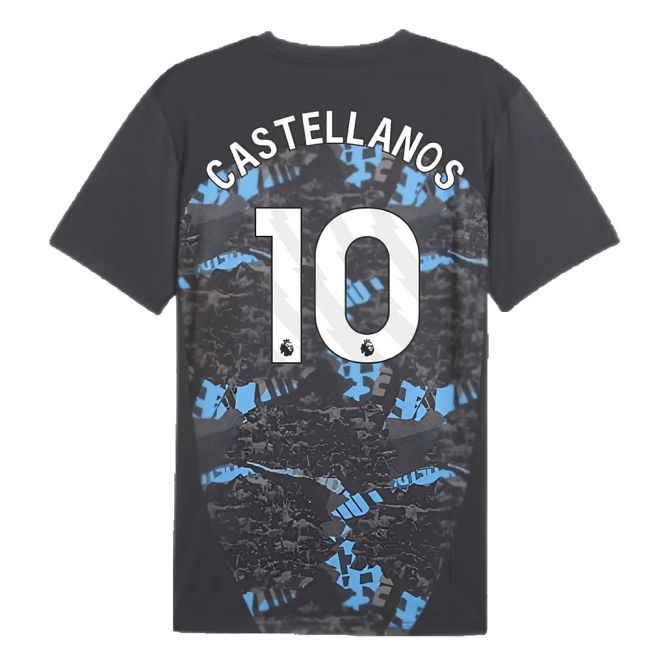 2024-2025 Man City Prematch SS Jersey (Strong Gray) (Castellanos 10)