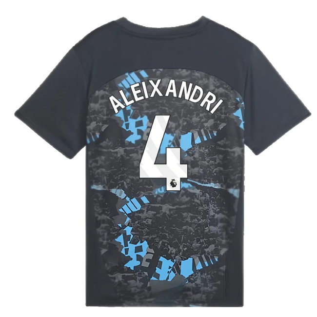 2024-2025 Man City Prematch SS Jersey (Strong Gray) - Kids (Aleixandri 4)