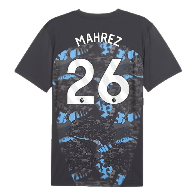 2024-2025 Man City Prematch SS Jersey (Strong Gray) (Mahrez 26)