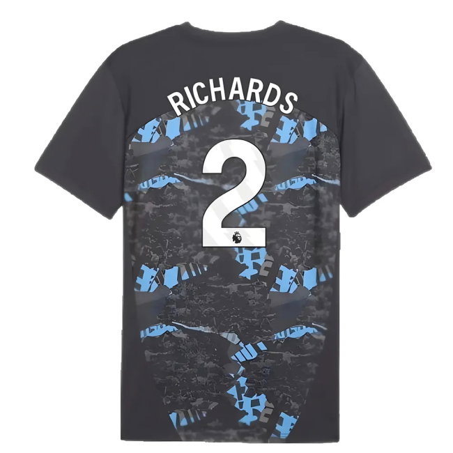 2024-2025 Man City Prematch SS Jersey (Strong Gray) (Richards 2)