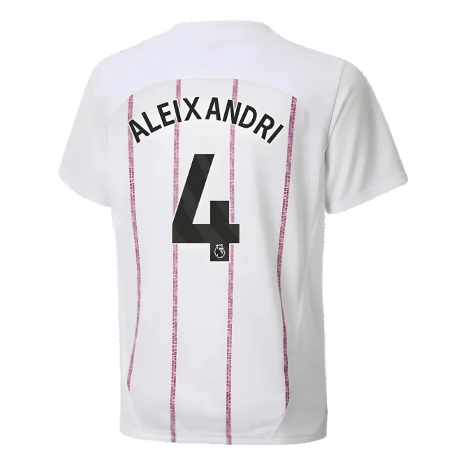 2024-2025 Man City Prematch SS Jersey (White) - Kids (Aleixandri 4)