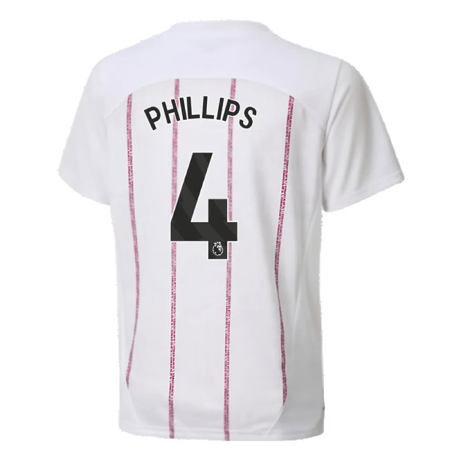 2024-2025 Man City Prematch SS Jersey (White) - Kids (Phillips 4)