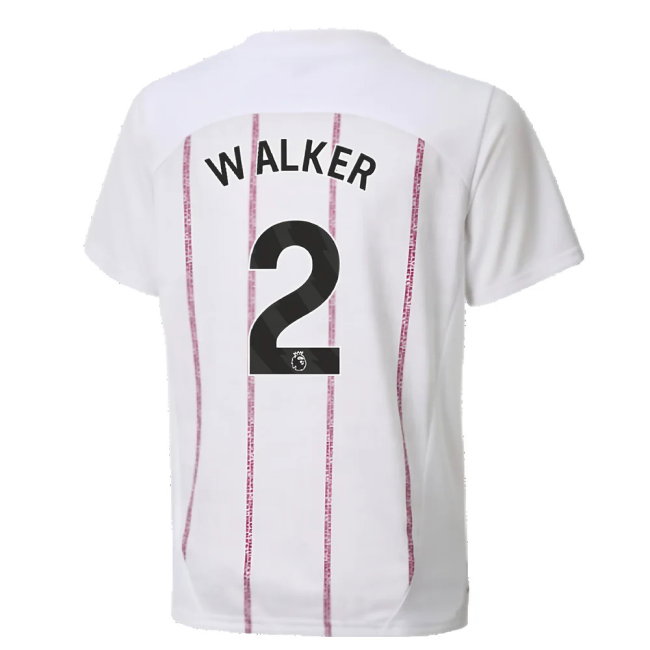 2024-2025 Man City Prematch SS Jersey (White) - Kids (Walker 2)