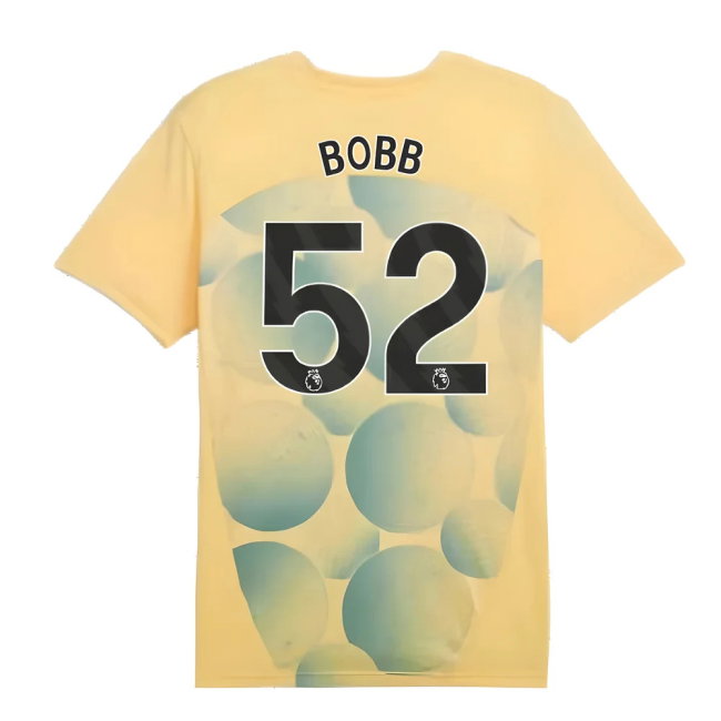 2024-2025 Man City Prematch SS Shirt (Flaxen) (Bobb 52)