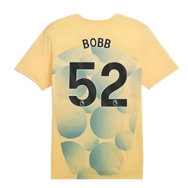 2024-2025 Man City Prematch SS Shirt (Flaxen) - Kids (Bobb 52)