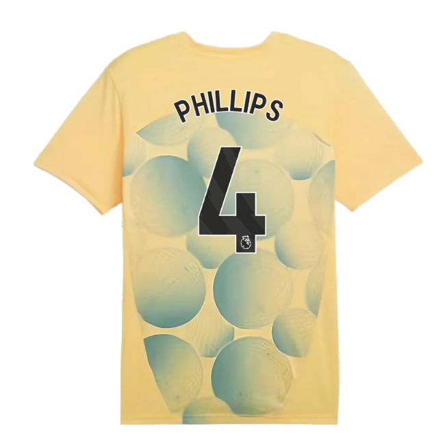 2024-2025 Man City Prematch SS Shirt (Flaxen) - Kids (Phillips 4)