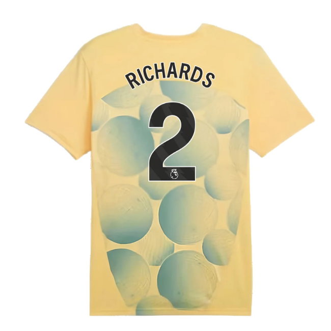 2024-2025 Man City Prematch SS Shirt (Flaxen) (Richards 2)
