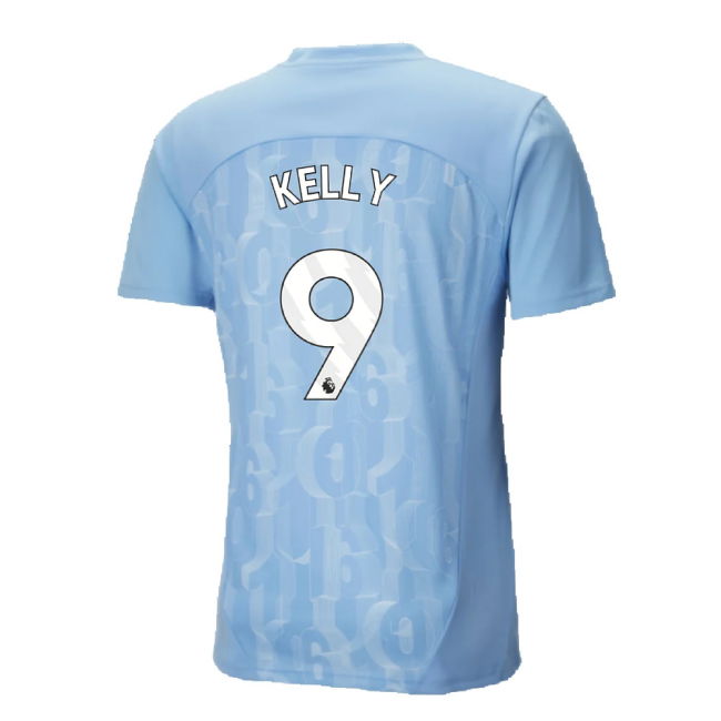 2024-2025 Man City Prematch SS Shirt (Light Blue) (Kelly 9)