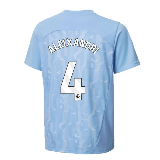 2024-2025 Man City Prematch SS Shirt (Light Blue) - Kids (Aleixandri 4)